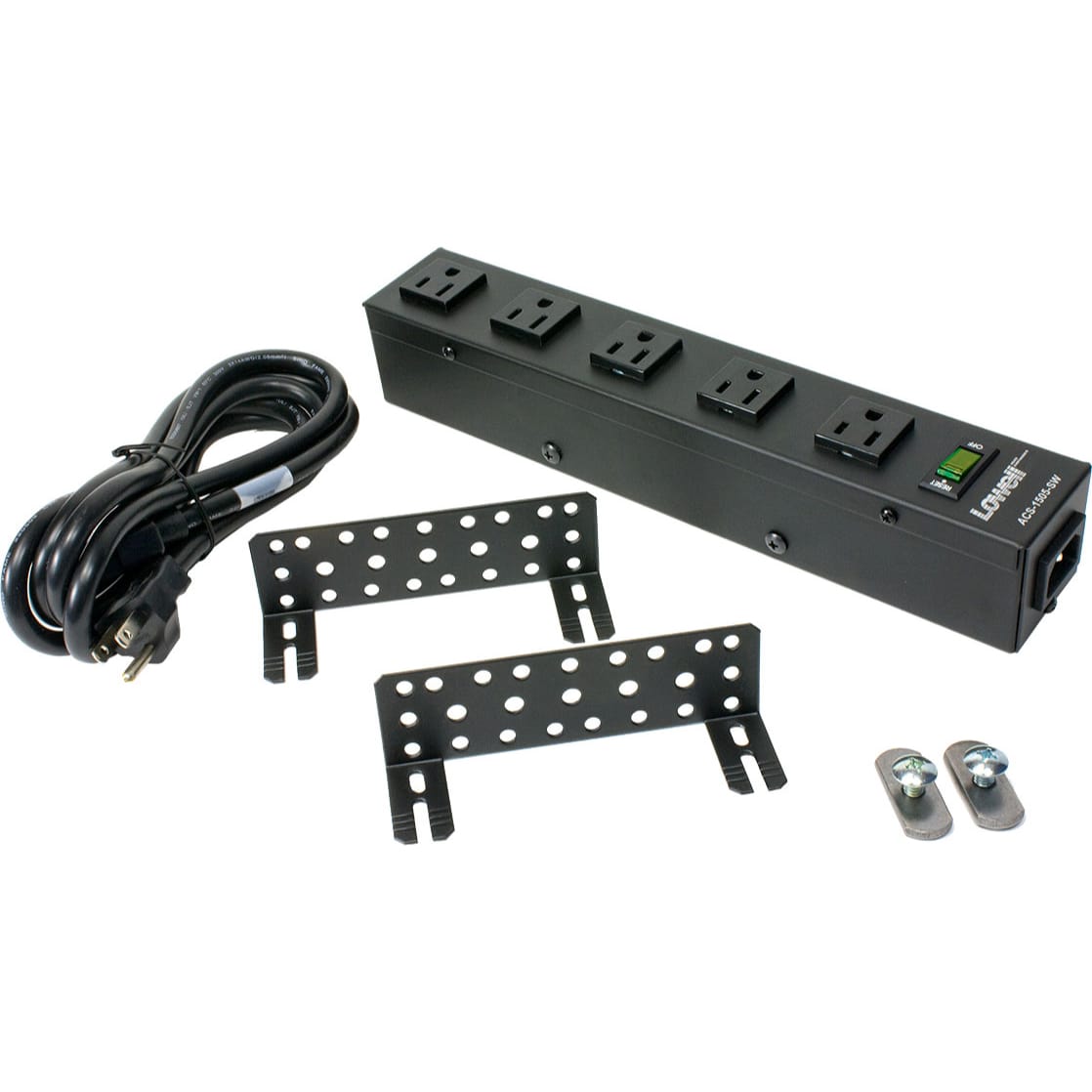 Lowell ACS-1505-SW 15A Power Strip with 5 Outlets and On/Off Switch