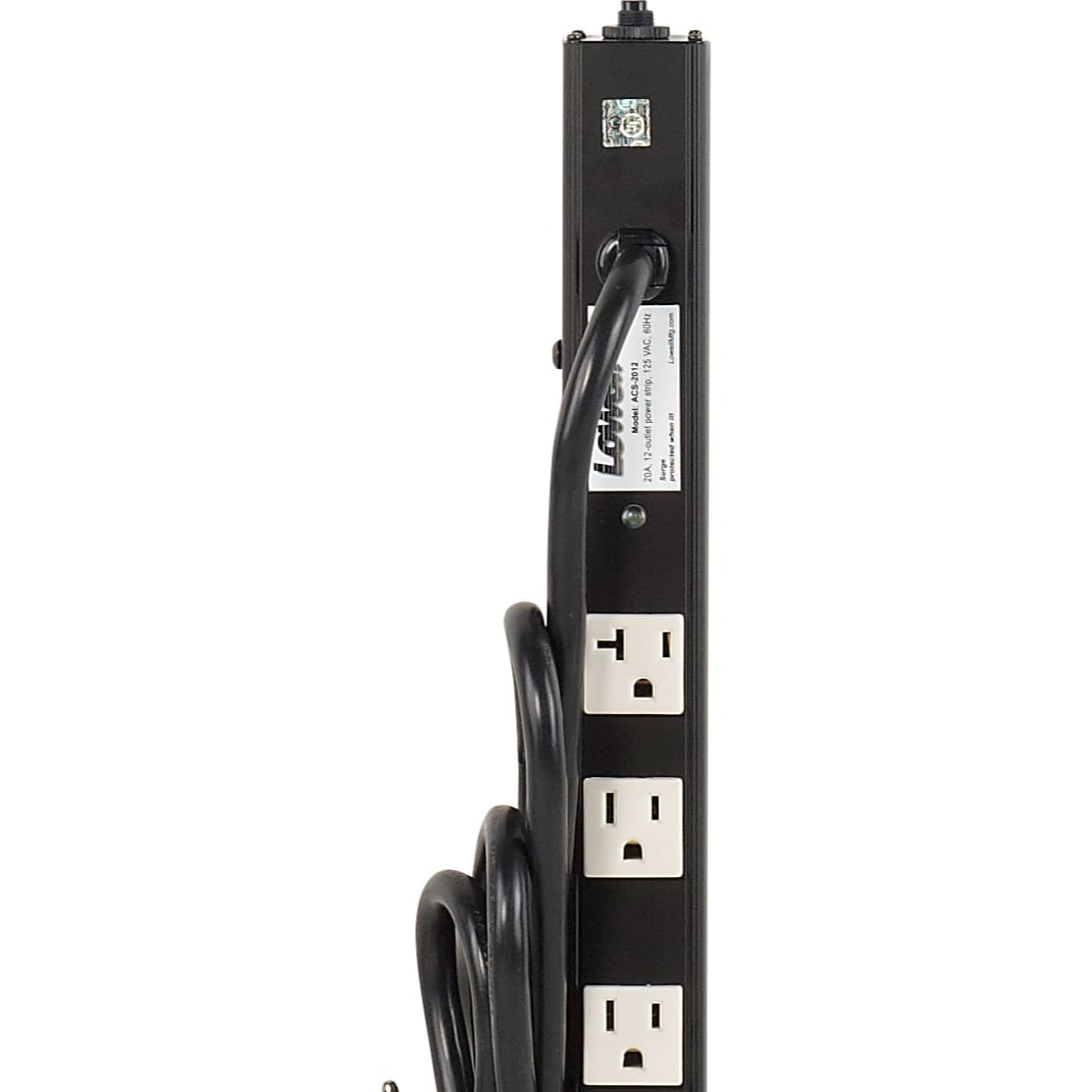 Lowell ACS-2012 15A/20A Power Strip with 12 Outlets and Surge Protection