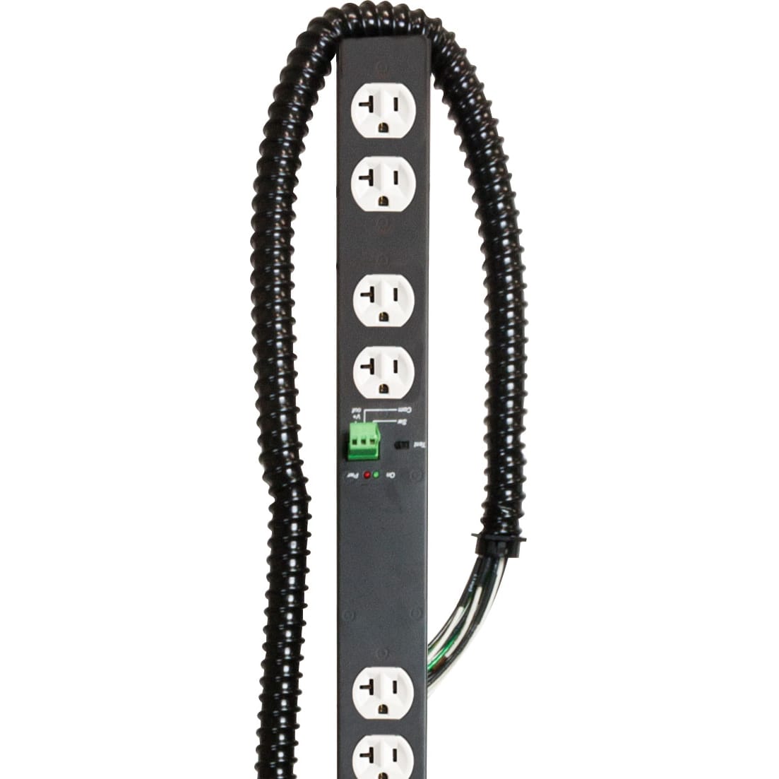 Lowell ACS-2018-5C-RPC-HW Hardwired 20A, 5-Circuit Power Strip with 18 Outlets and RPC