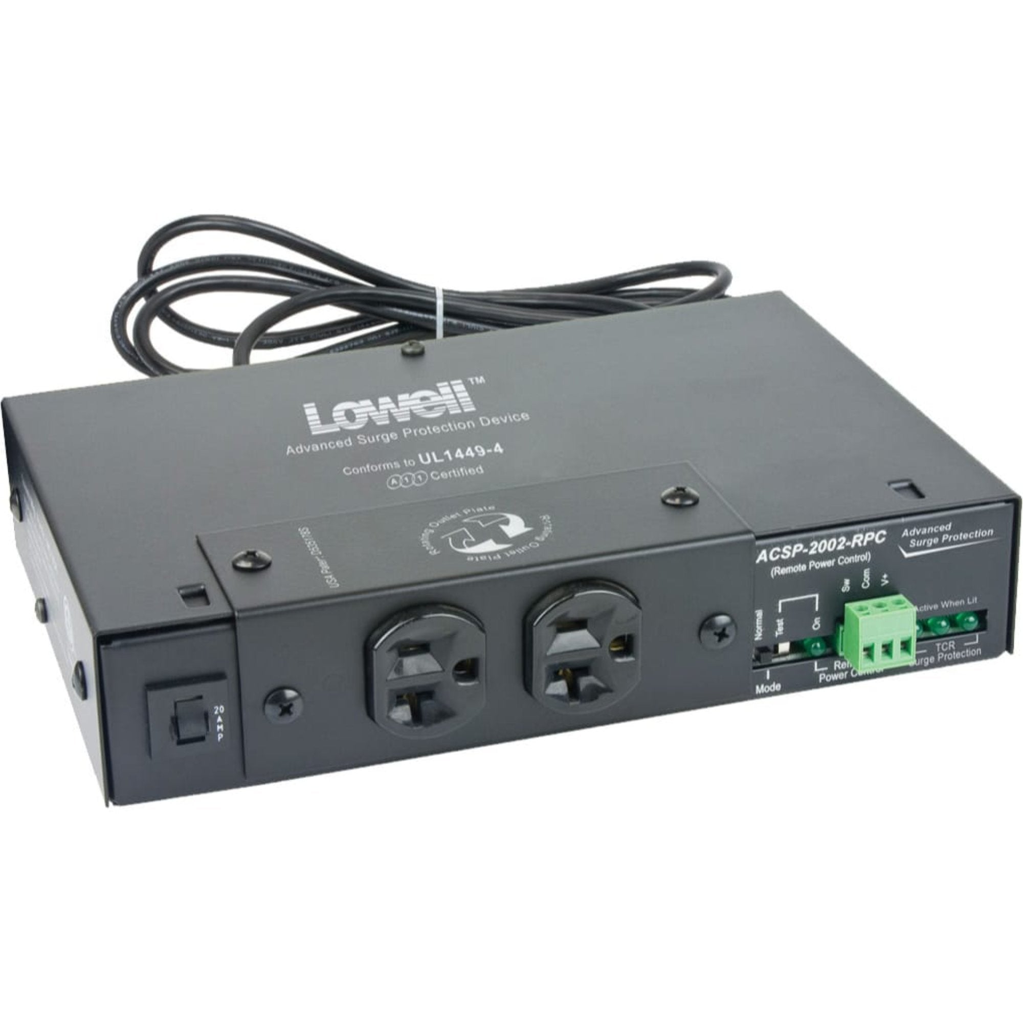 Lowell ACSP-2002-VTE Surge Suppressor with Over/Under Protection