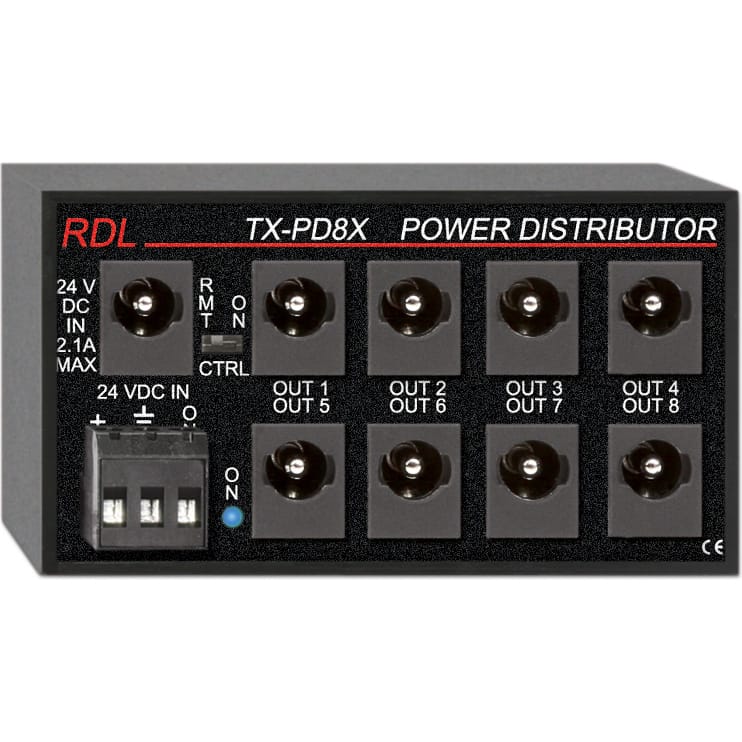 RDL TX-PD8X Switching Power Supply Distributor