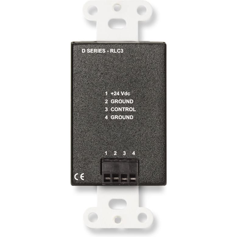 RDL DB-RLC3 Remote Level Control Preset levels on Decora Plate (Black)