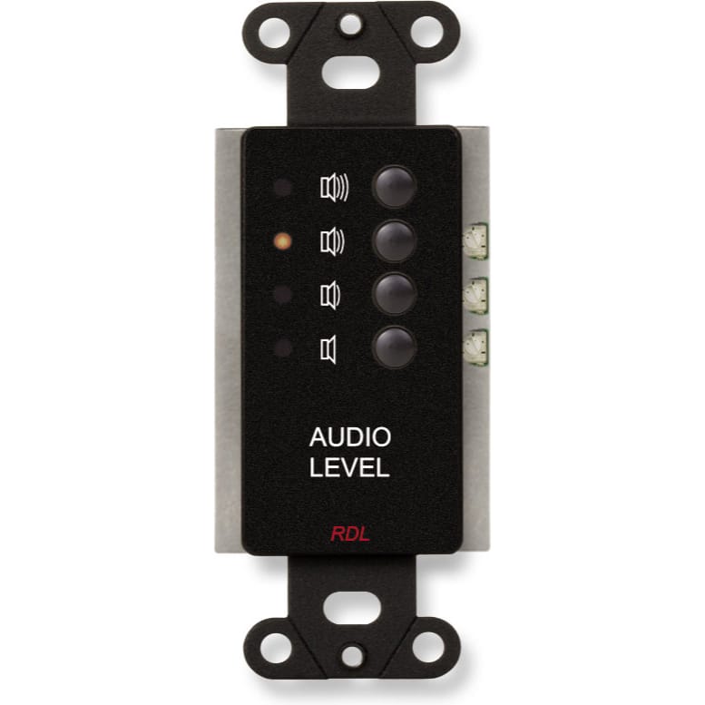 RDL DB-RLC3 Remote Level Control Preset levels on Decora Plate (Black)