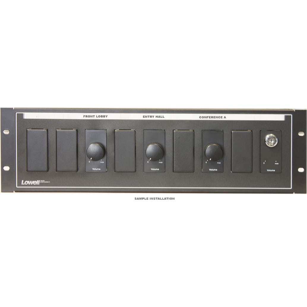 Lowell D9P-ID-3 Decora 9-Hole Rack Mount Panel