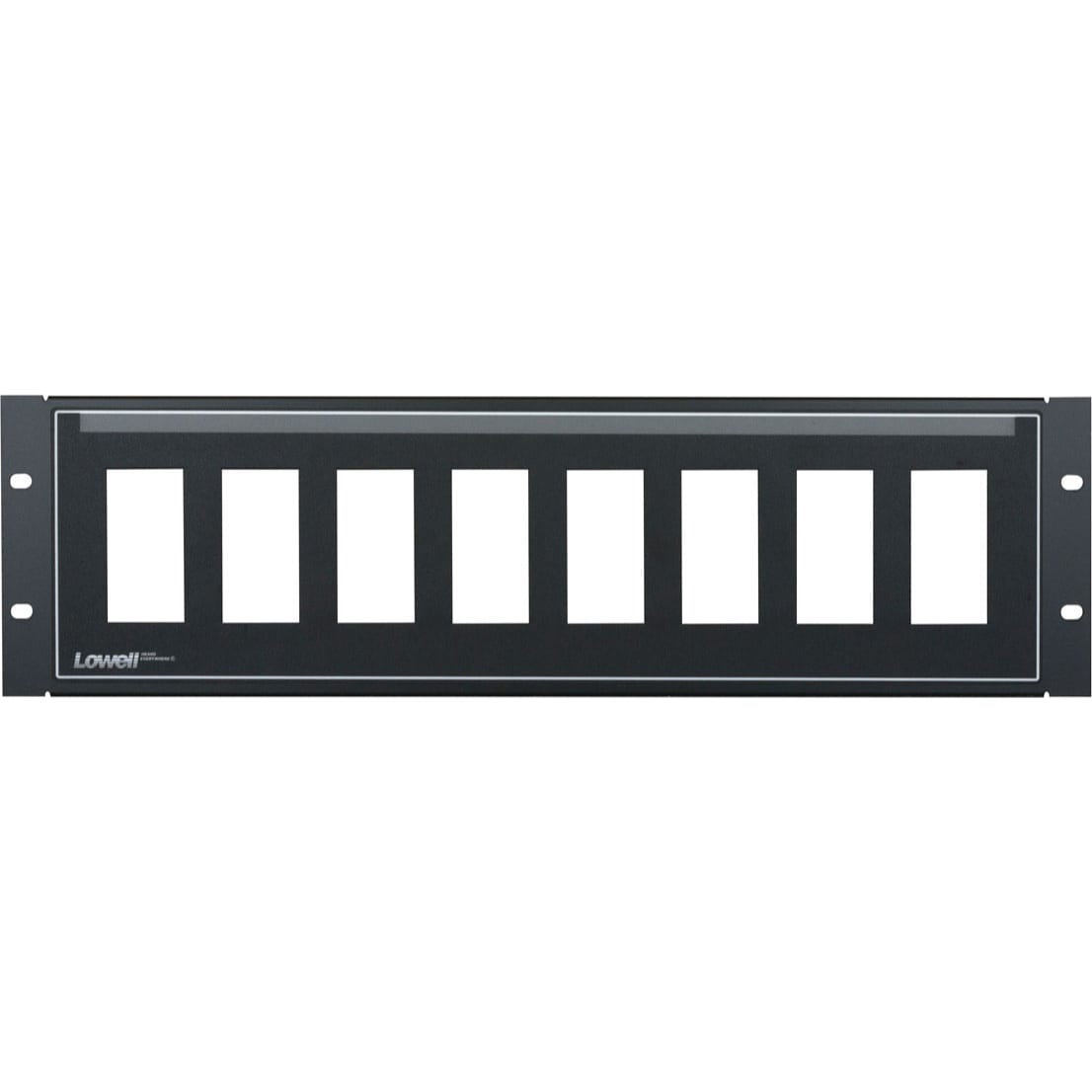 Lowell D9P-ID-3 Decora 9-Hole Rack Mount Panel