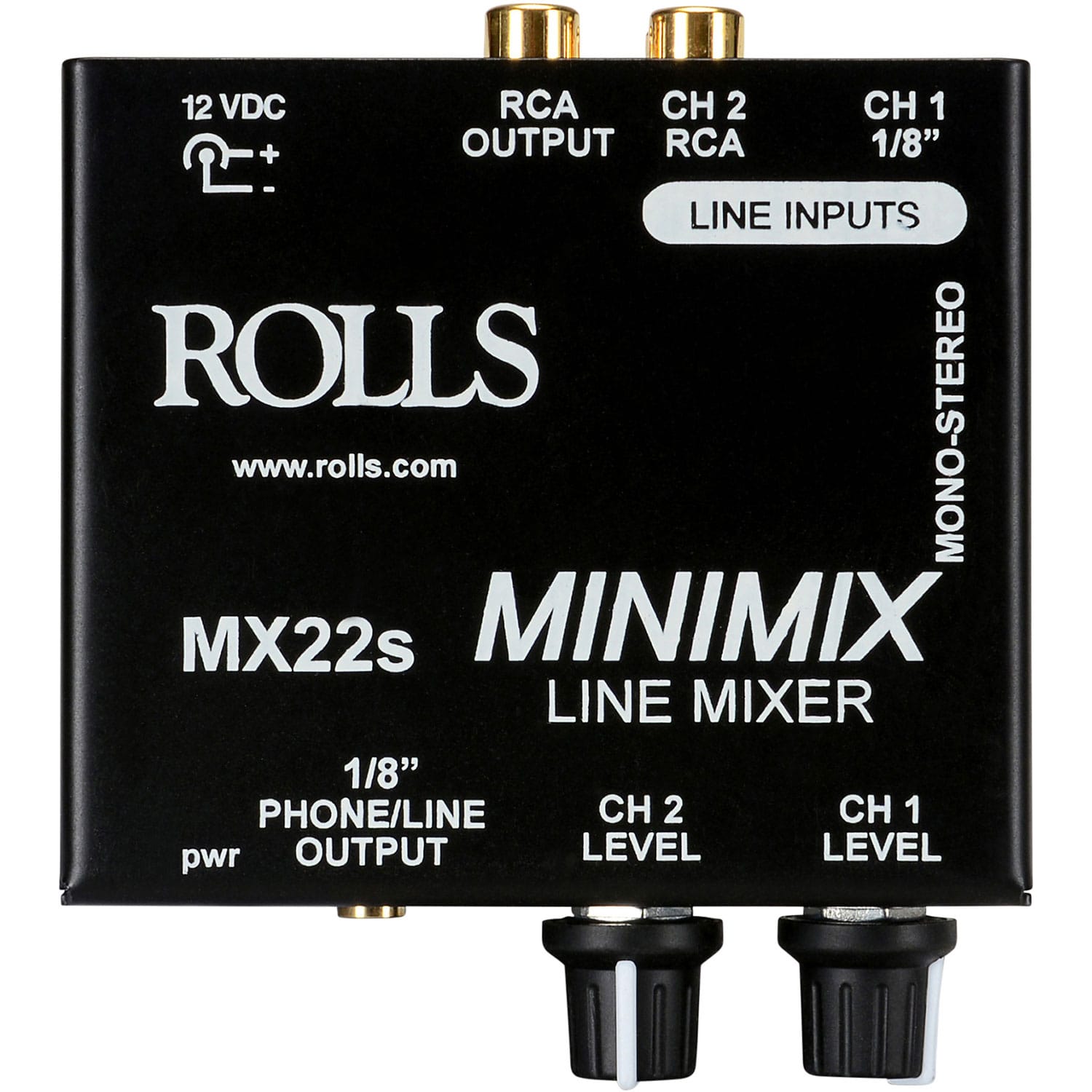 Rolls MX22s Mini Mix 2-Channel Line Mixer