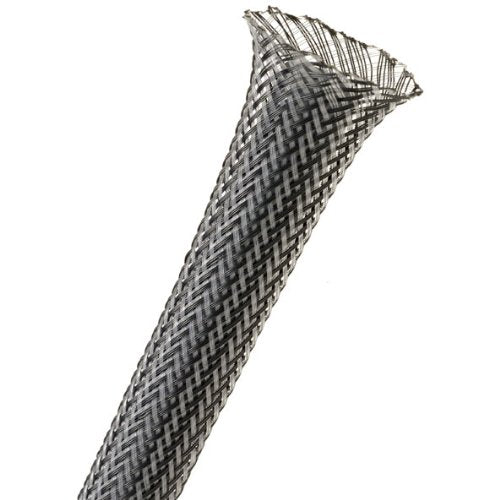 Techflex Flexo PET Expandable Braided Sleeving (1/4" Carbon, By the Foot)