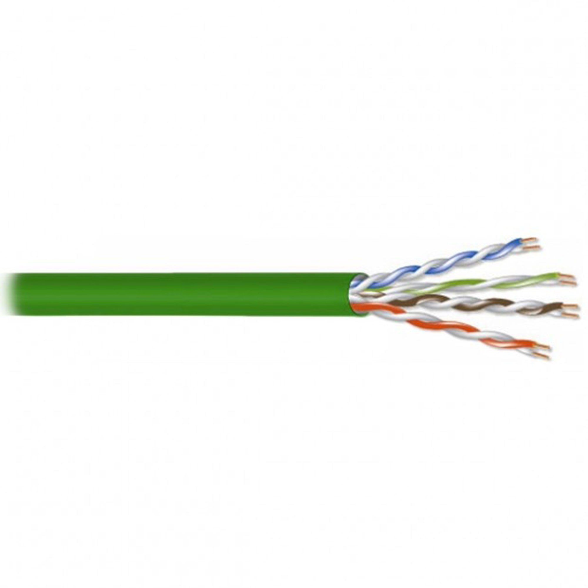 West Penn 4245EZ 24AWG 4-Pair Unshielded Cat 5e UTP CMR Ethernet Cable (Green, 1000' Roll)