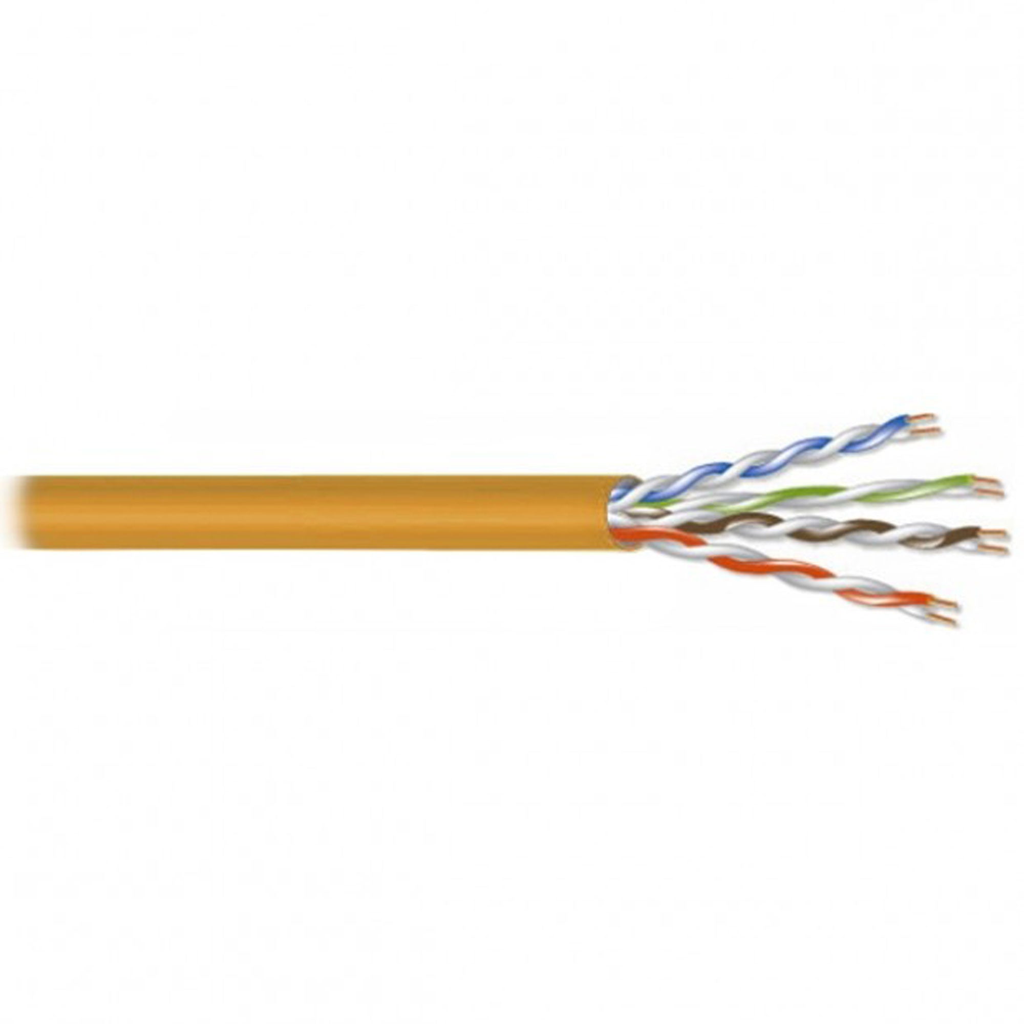 West Penn 4245EZ 24AWG 4-Pair Unshielded Cat 5e UTP CMR Ethernet Cable (Orange, 1000' Roll)