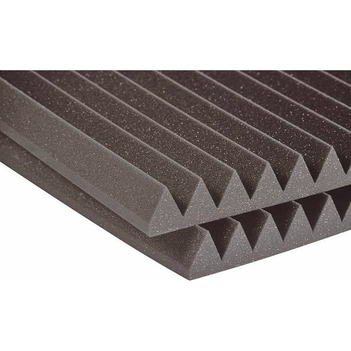 Performance Audio 24" x 48" x 2" Wedge Acoustic Foam Panel (Charcoal)