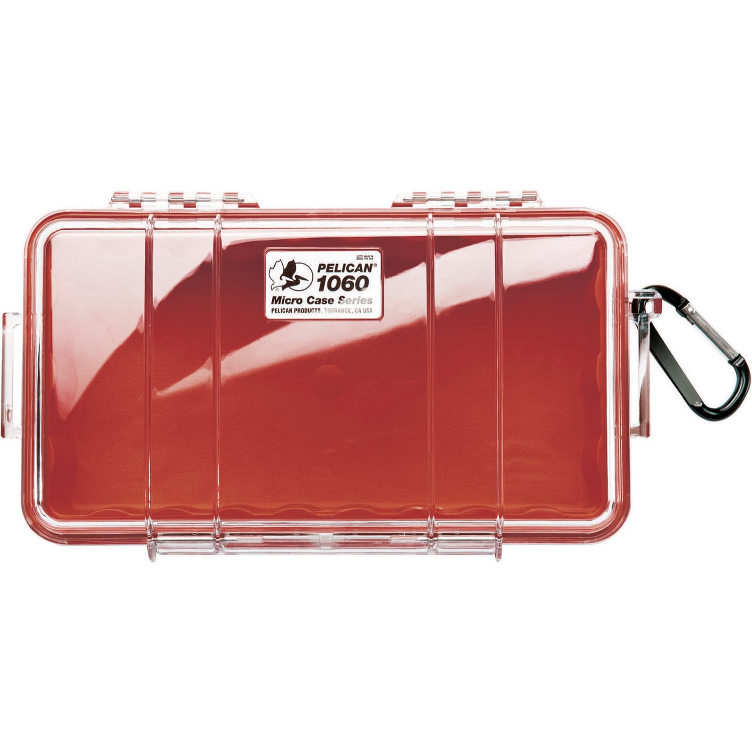 Pelican 1060 Micro Case (Red / Clear)