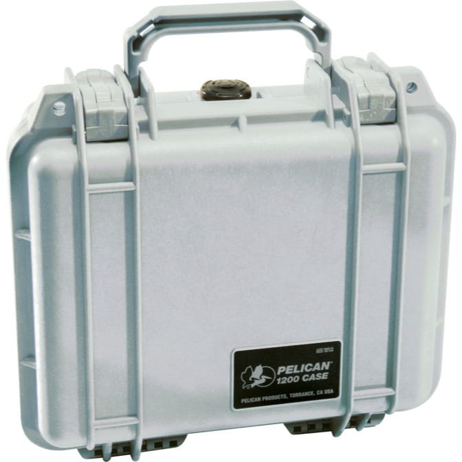 Pelican 1200 Protector Case with Foam (Silver)