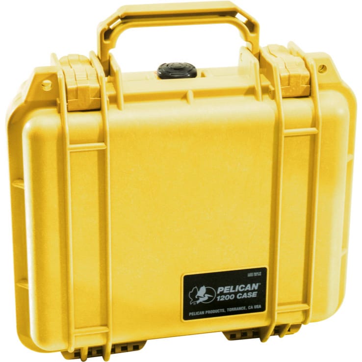 Pelican 1200NF Protector Case without Foam (Yellow)