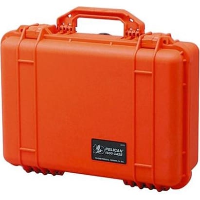 Pelican 1500 Protector Case with Foam (Orange)