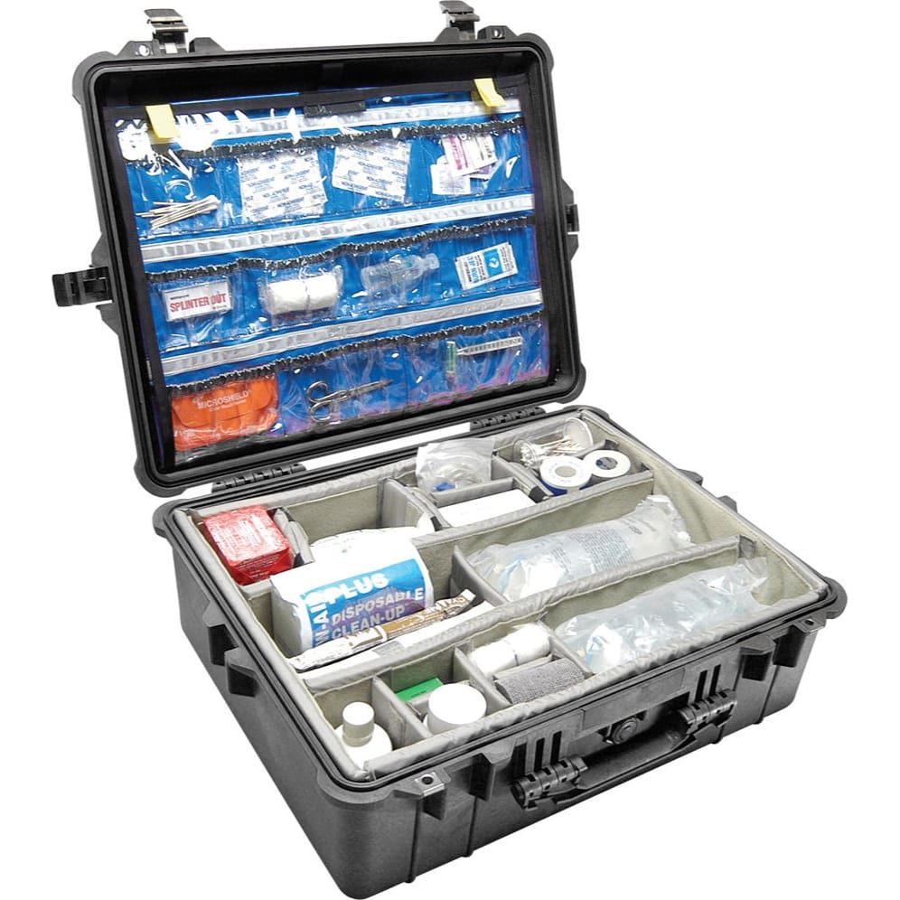 Pelican 1600EMS Protector Case with EMS Organizer and Dividers (Black)