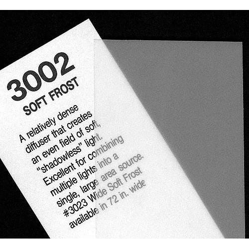 Rosco #3002 Roscolux Filter Gel Soft Frost (48" x 25' Roll)