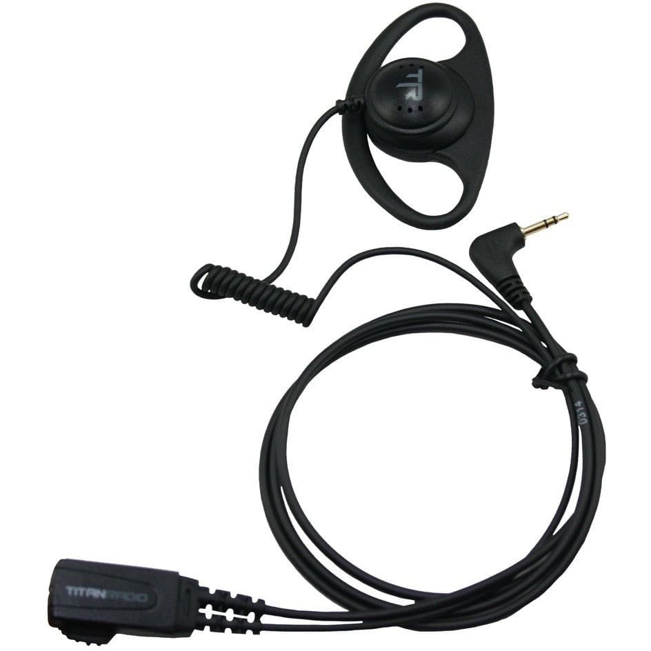 Titan Radio TR3XDS D-Shell Earpiece with Inline PTT for TR3X