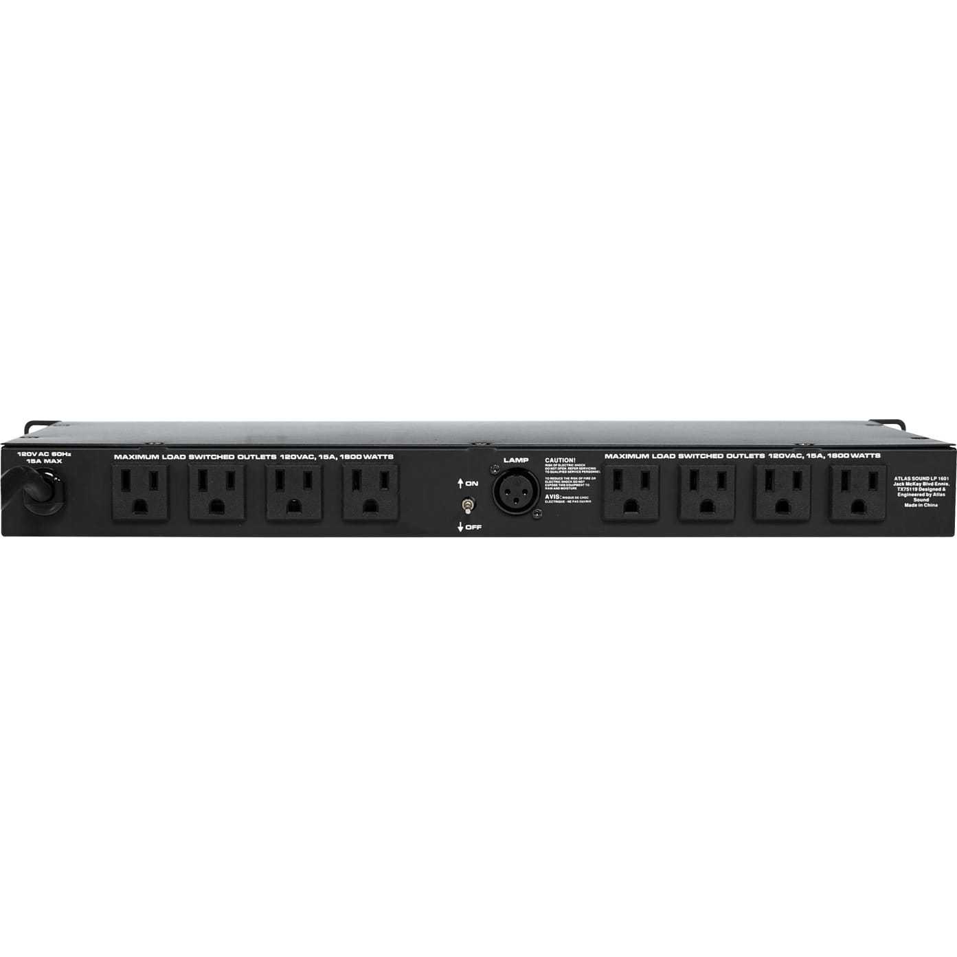 AtlasIED AP-S15LA Power Conditioner with Light (15 Amp)