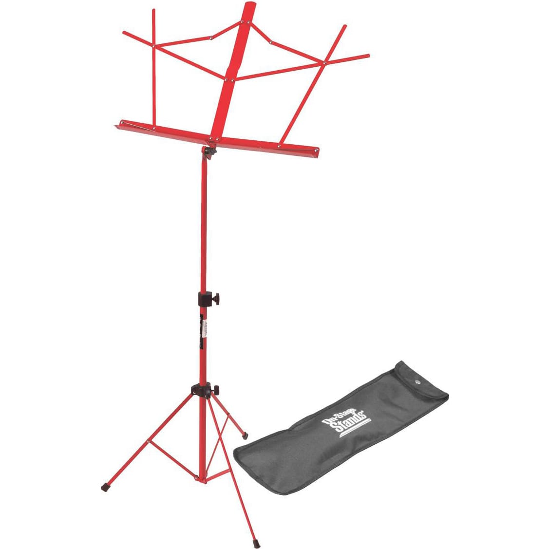 On-Stage SM7122RB Compact Sheet Music Stand with Bag (Red)