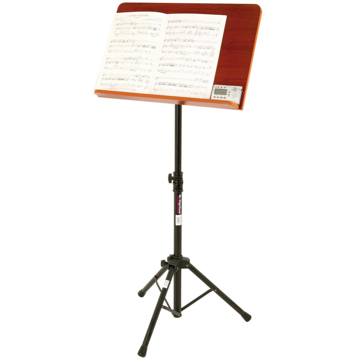 On-Stage SM7312W Conductor Stand with Wide Wooden Bookplate