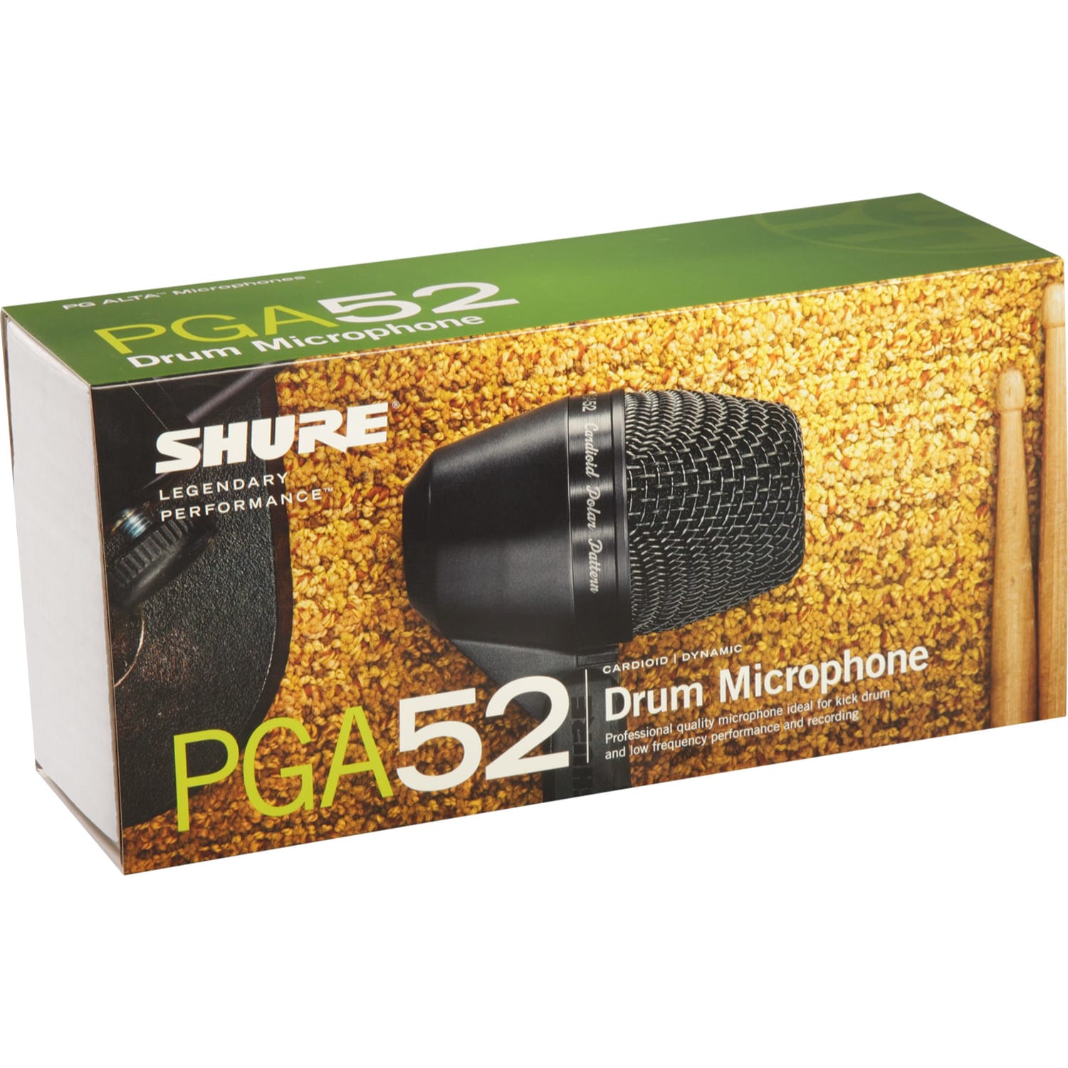 Shure PGA52 Cardioid Dynamic Kick Drum Microphone