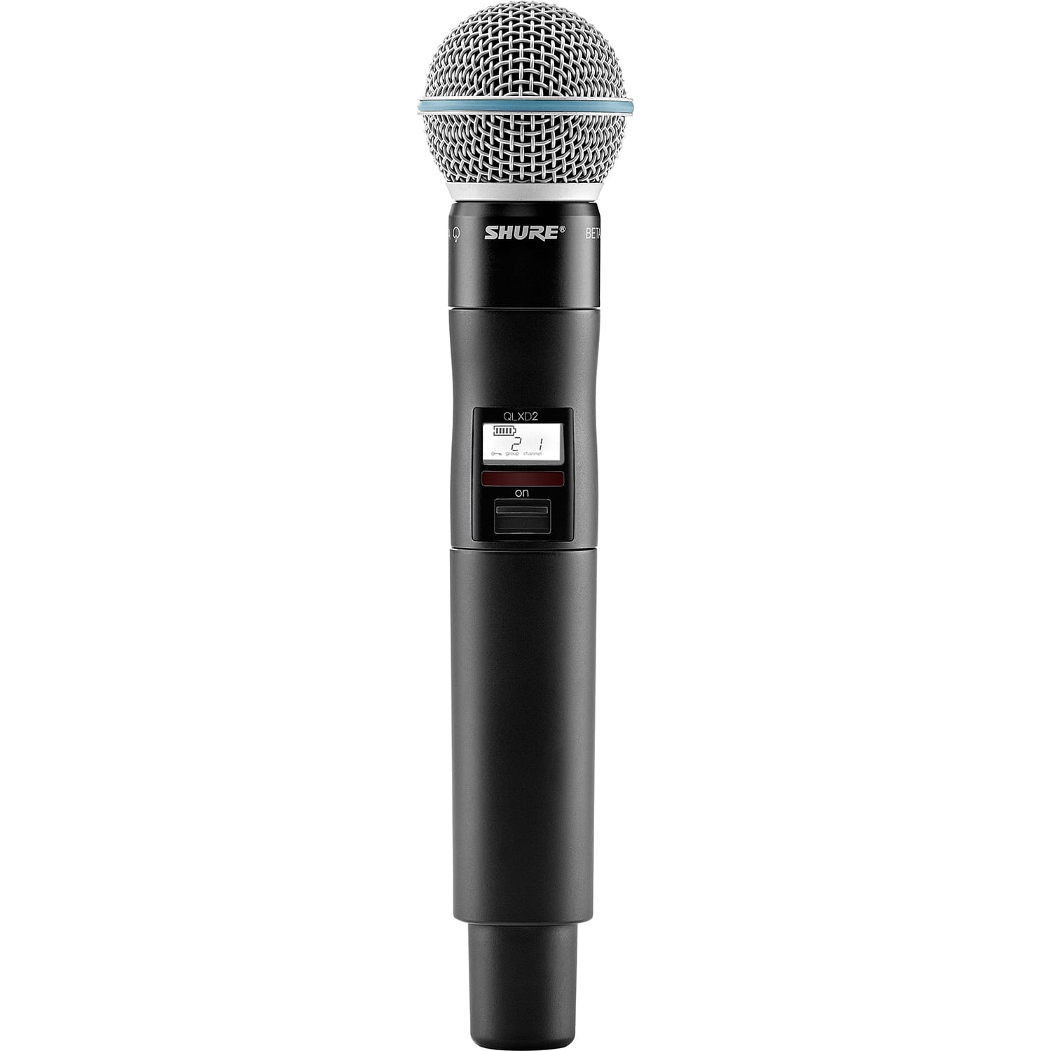 Shure QLXD2/BETA58A Digital Handheld Wireless Microphone Transmitter (H50: 534-598 MHz)