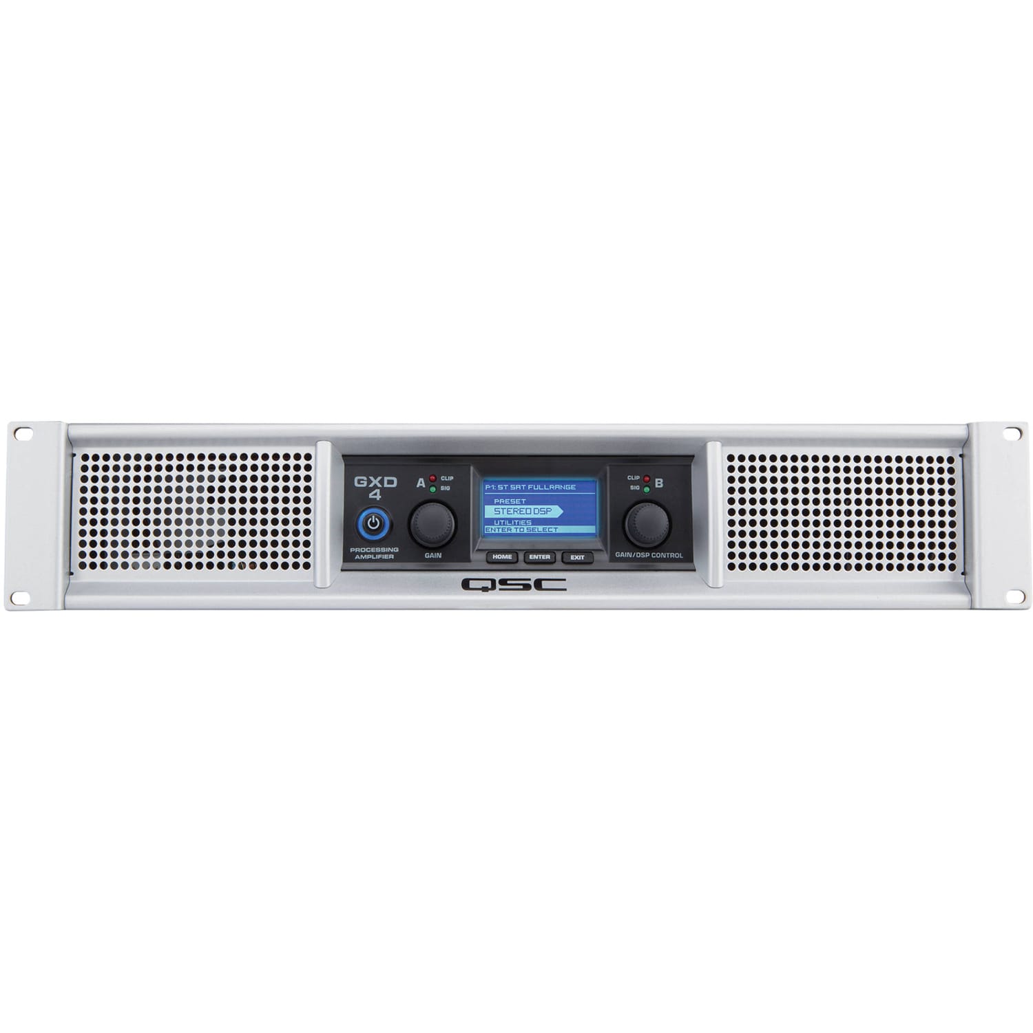 QSC GXD4 Professional 1600W Power Amplifier with DSP