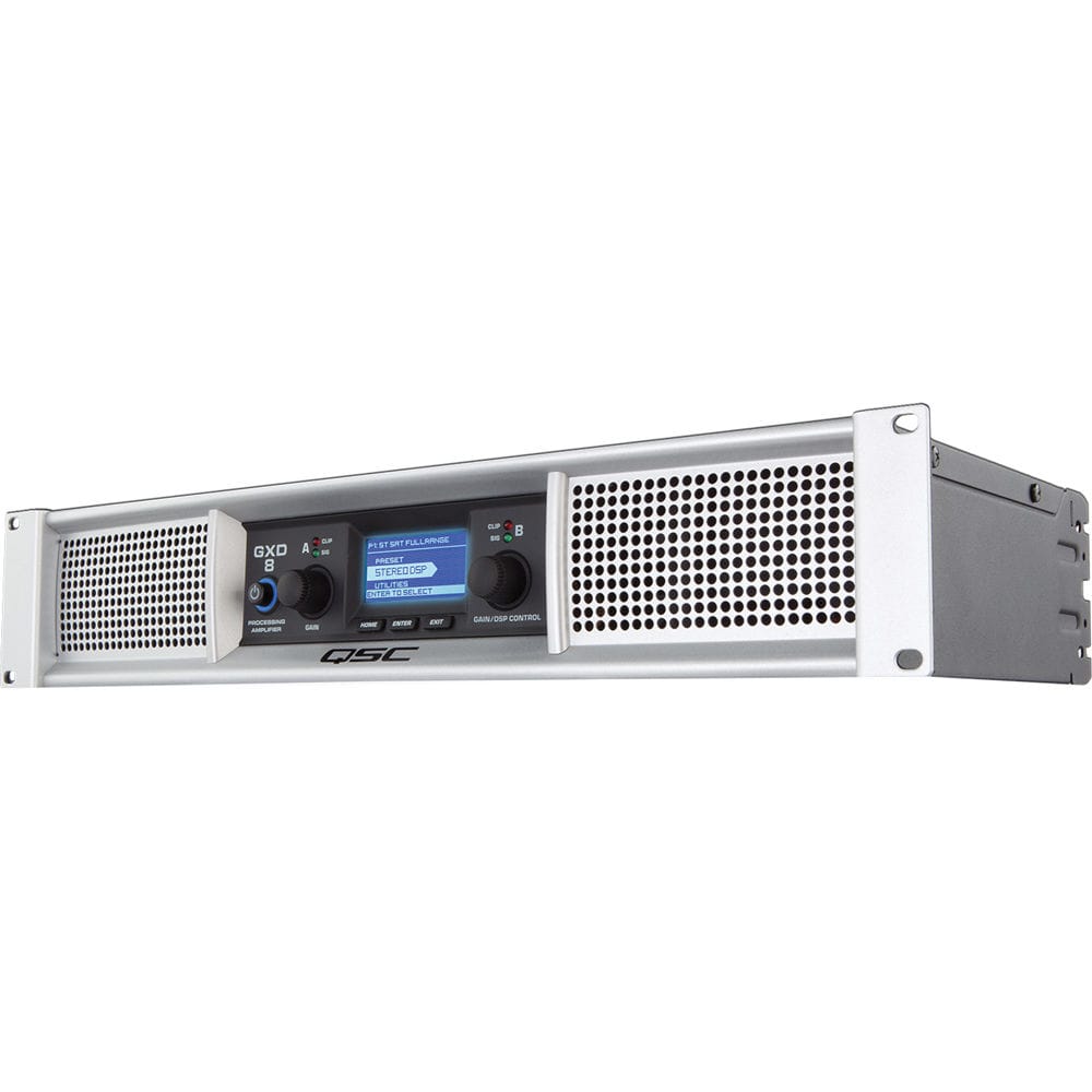 QSC GXD8 Professional 4500W Power Amplifier with DSP