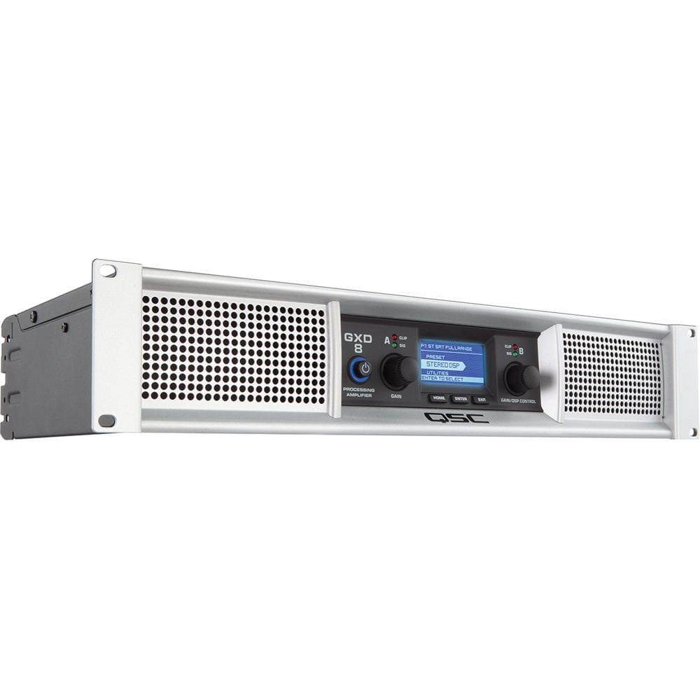 QSC GXD8 Professional 4500W Power Amplifier with DSP