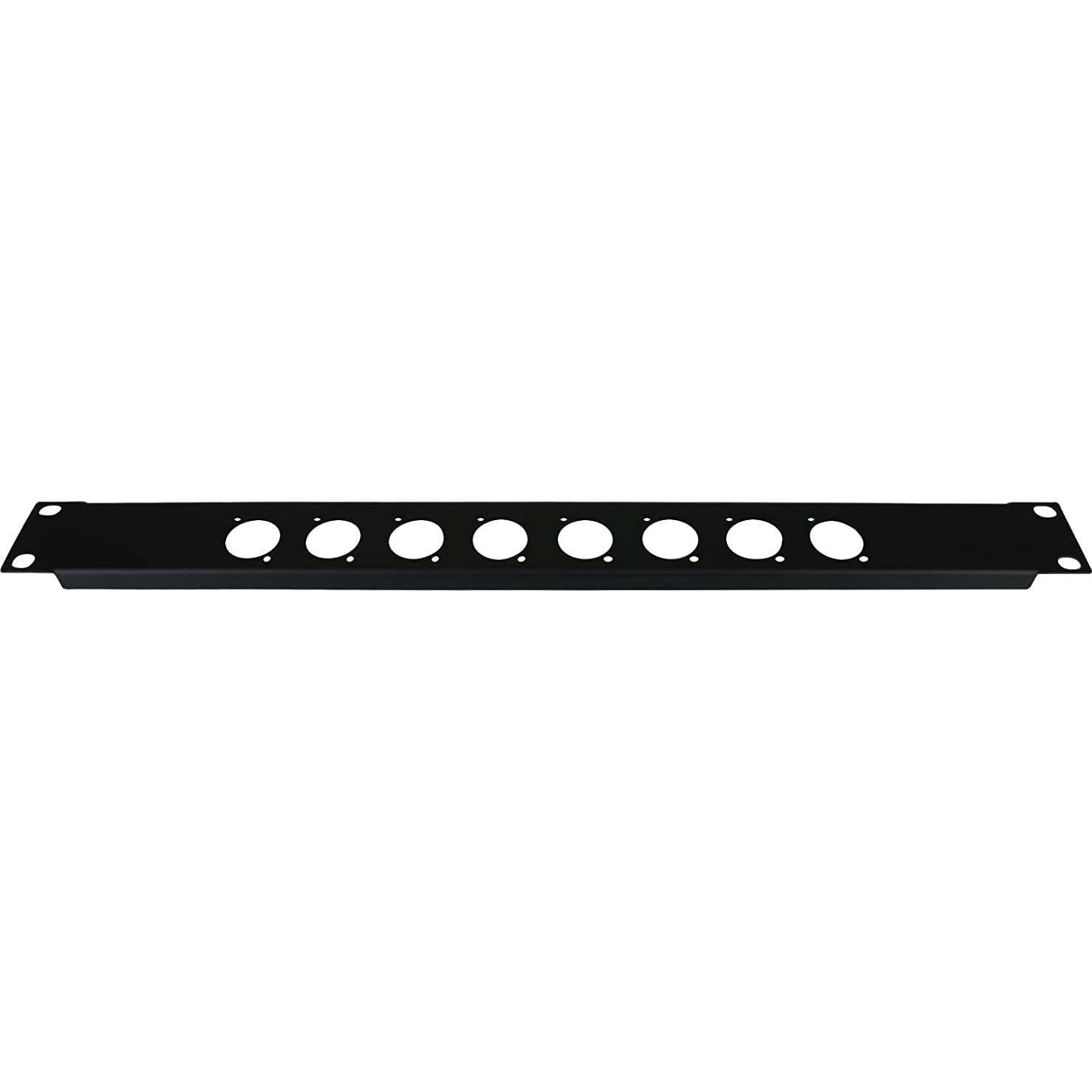 Penn Elcom R1269/1UK/08 Rack Panel Punched for Neutrik D-Style Connectors (1U, 8 Hole)