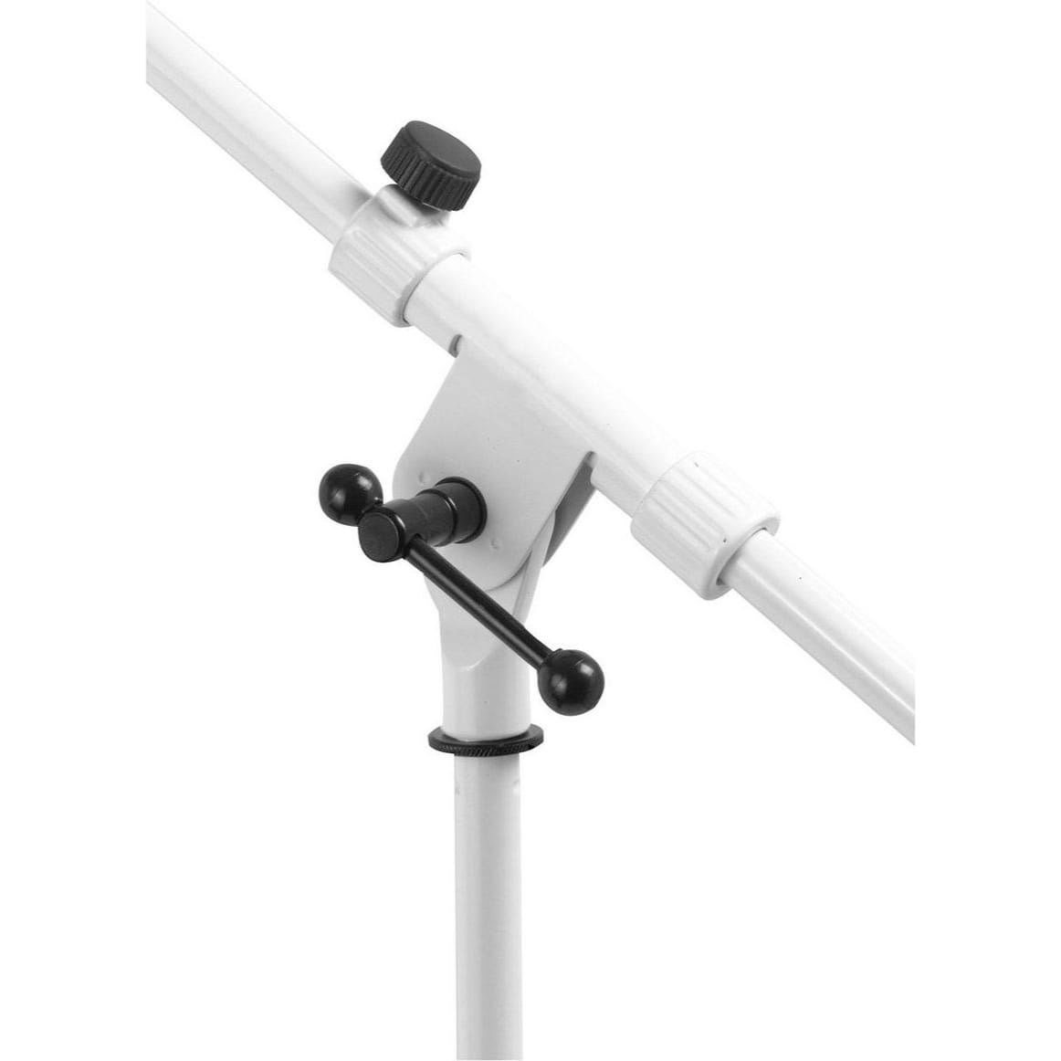 On-Stage MS7801W Tripod Base Euro-Style Microphone Boom Stand (White)