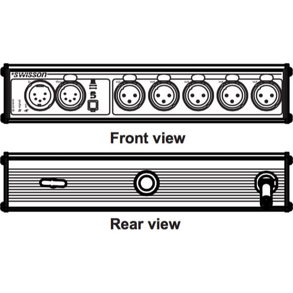 Swisson XSP-5B5-US DMX Splitter (Box)