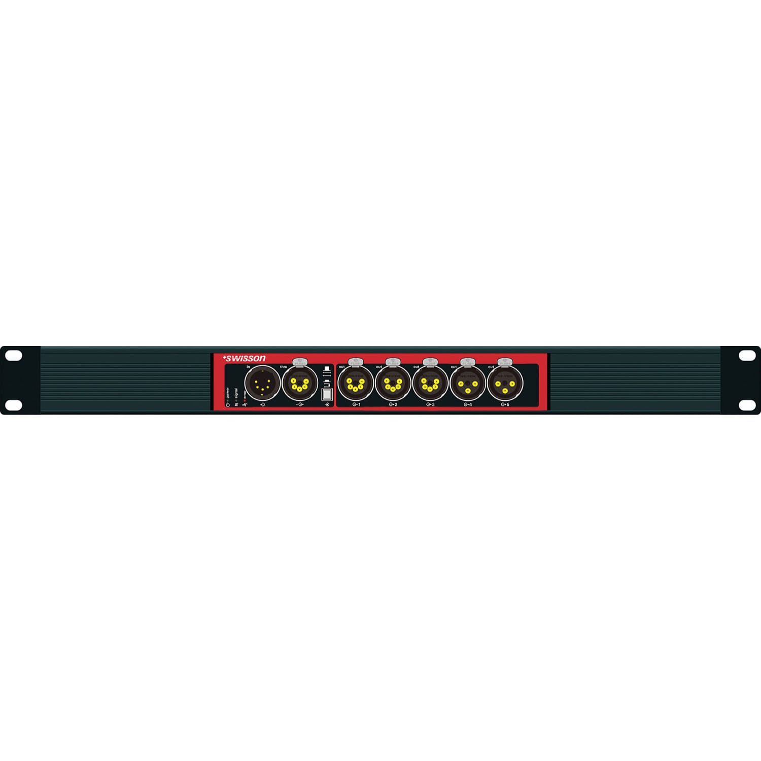 Swisson XSP-5R2-US DMX Splitter (Single Rack Mix)