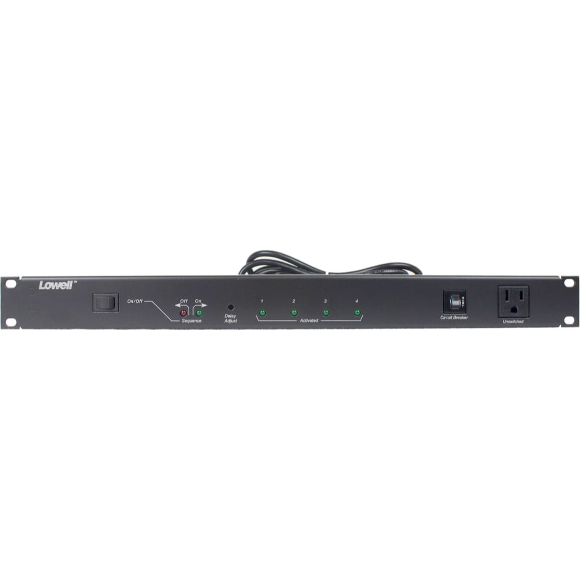 Lowell ACR-SEQ4-1509 15A Rackmount Power Sequencer with 9 Outlets