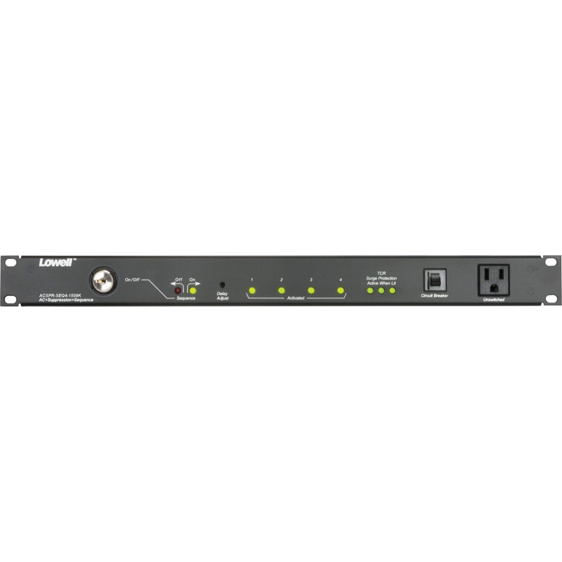 Lowell ACSPR-SEQ4-1509K Rack Mount Power Sequencer