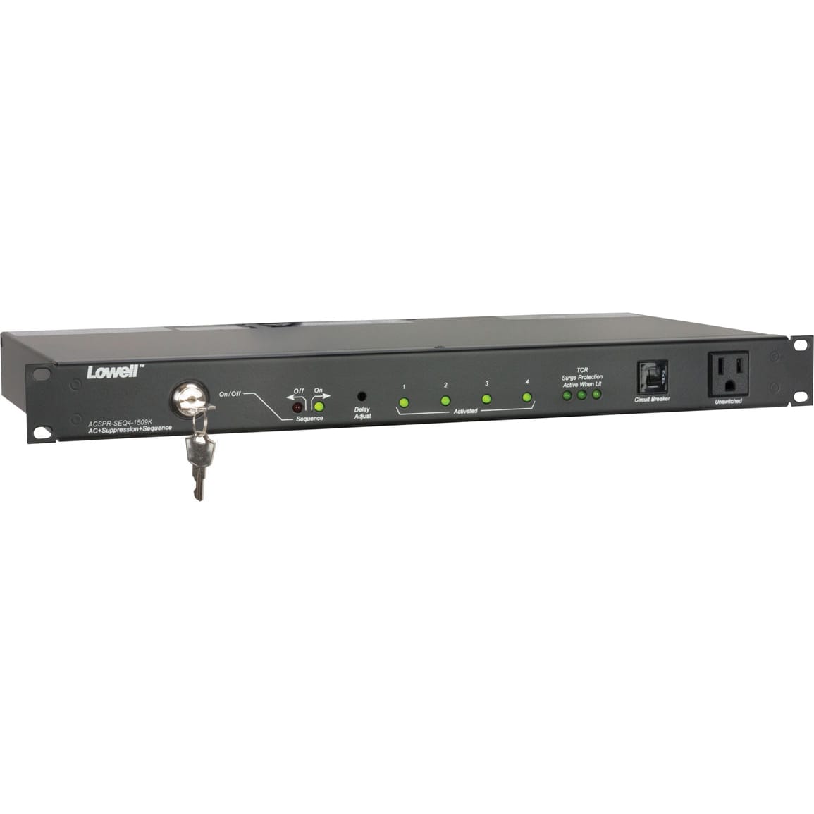 Lowell ACSPR-SEQ4-1509K Rack Mount Power Sequencer