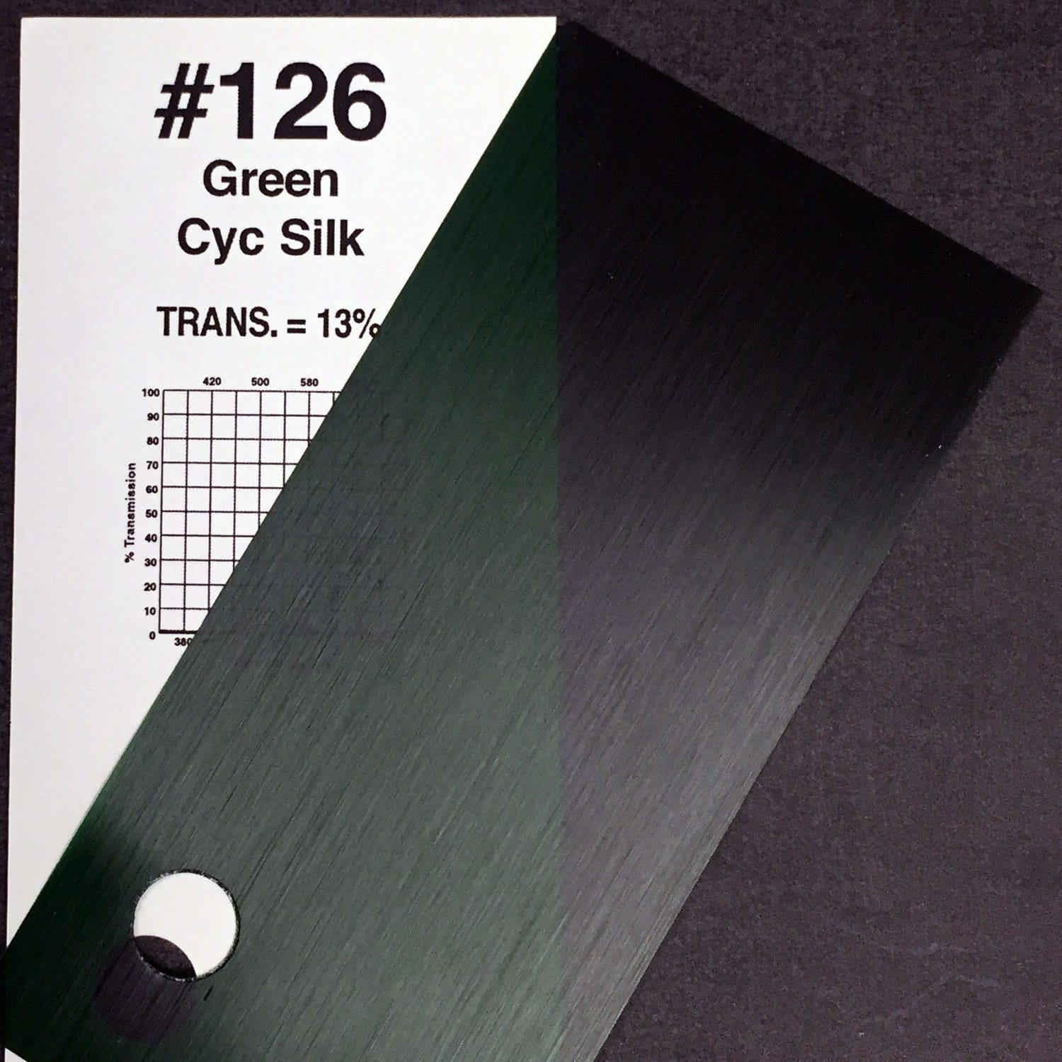 Rosco #126 Roscolux Cinegel Filter Gel Green Cyc Silk (20" x 24" Sheet)