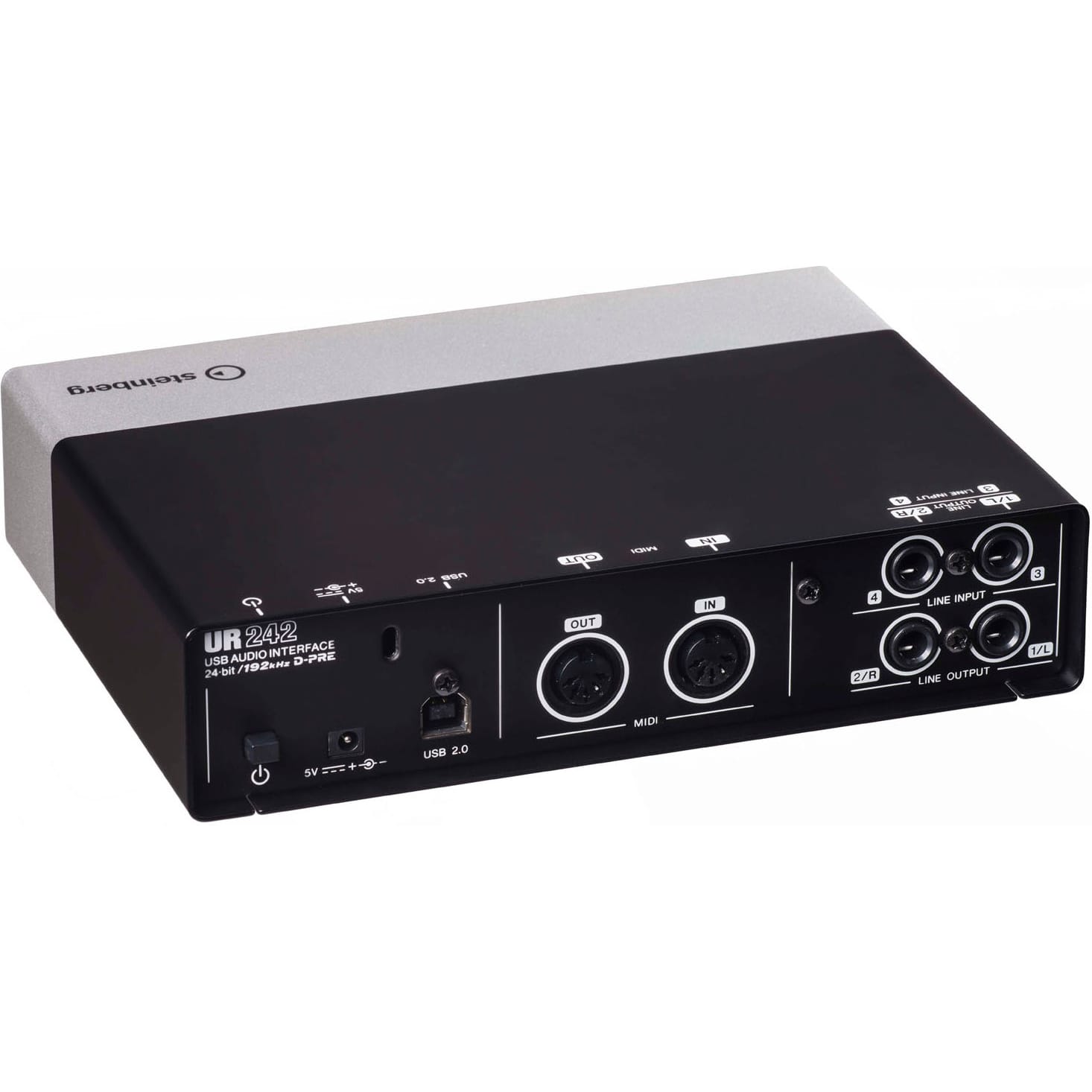 Steinberg UR242 USB 2.0 Audio Interface with Dual Microphone Preamps and iPad Connectivity