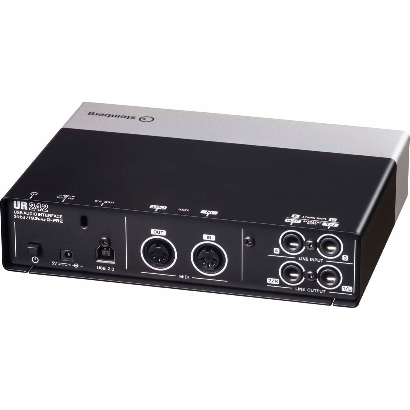 Steinberg UR242 USB 2.0 Audio Interface with Dual Microphone Preamps and iPad Connectivity