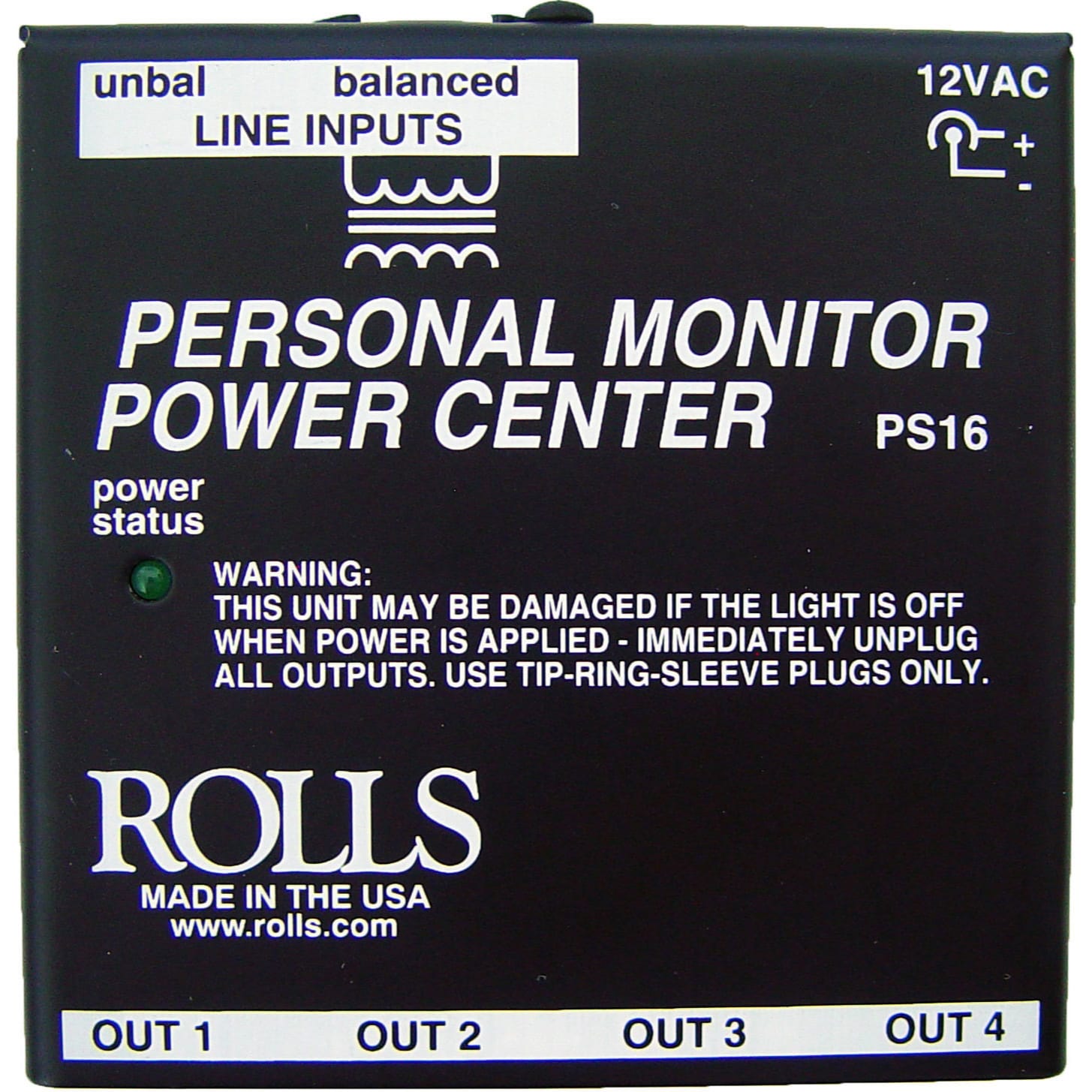 Rolls PS16 Personal Monitor Power Center