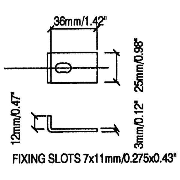 Penn Elcom G0755 Medium Black Powder Coated Steel Speaker Grill Clamps (4 Pack)