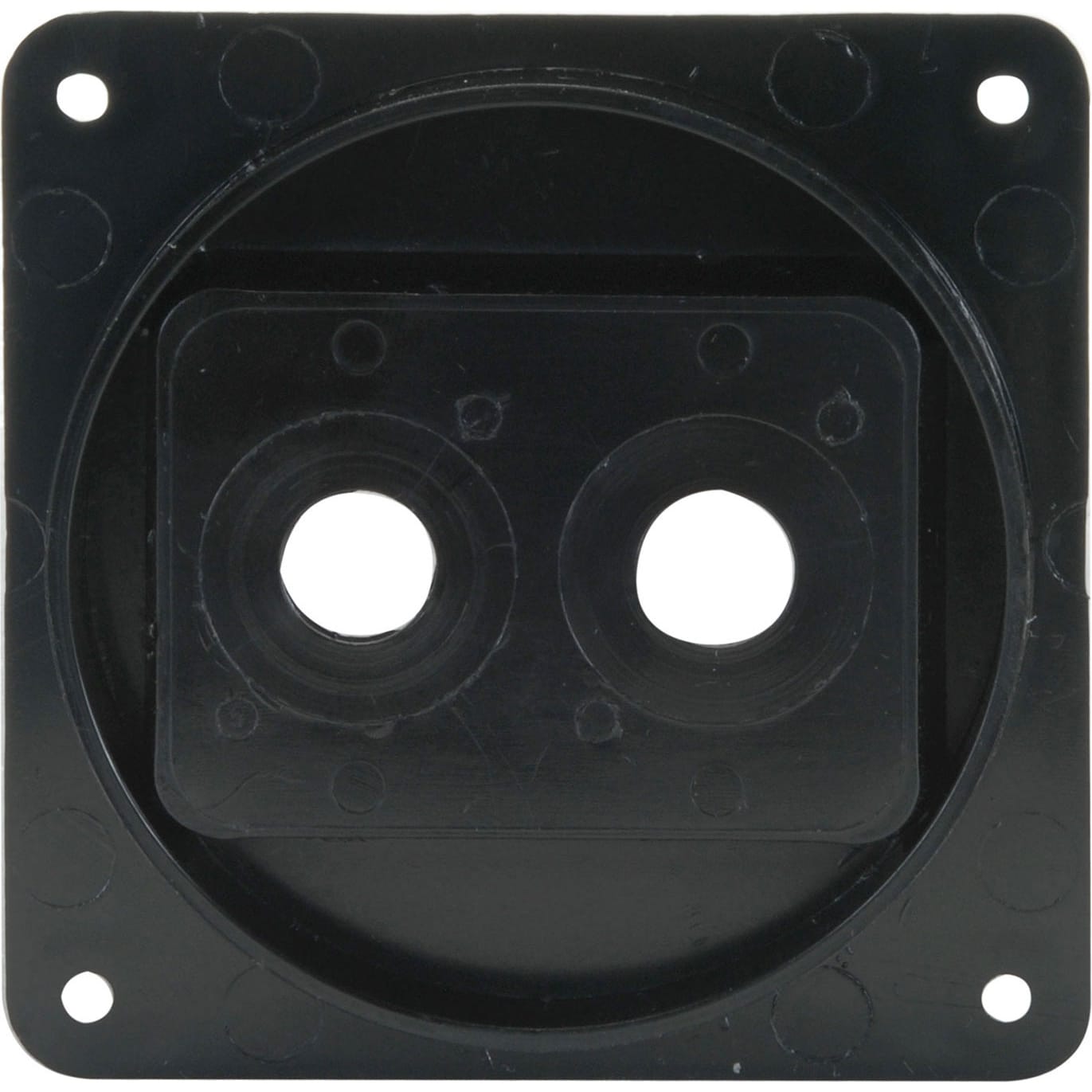 Penn Elcom M1500 Speaker Cabinet Recessed Dish for Two 1/4" Jacks (Black)