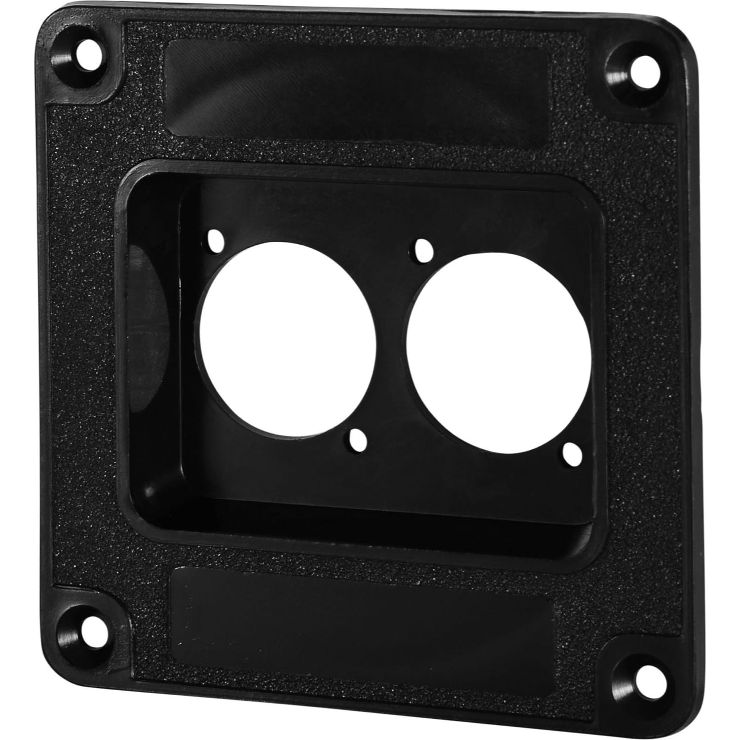 Penn Elcom M1504 Speaker Cabinet Recessed Dish for Two Neutrik D-Series (Black)