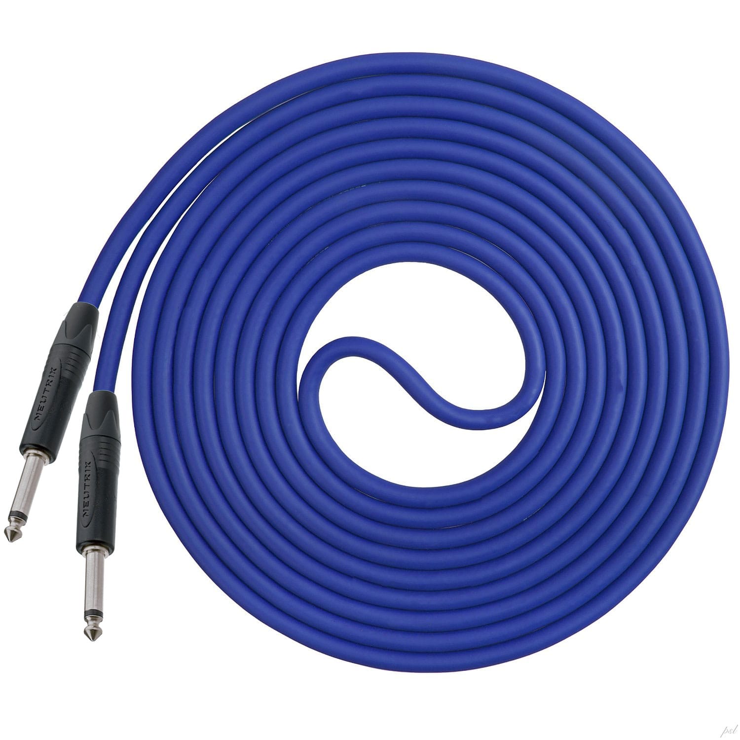 Performance Audio Professional 1/4" Straight to Straight Instrument Cable (3', Blue)