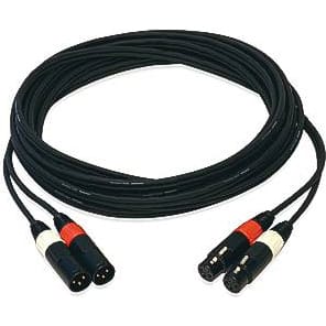 Whirlwind MK4PP50 Stereo Microphone Cable Dual XLRF to Dual XLRM (50')