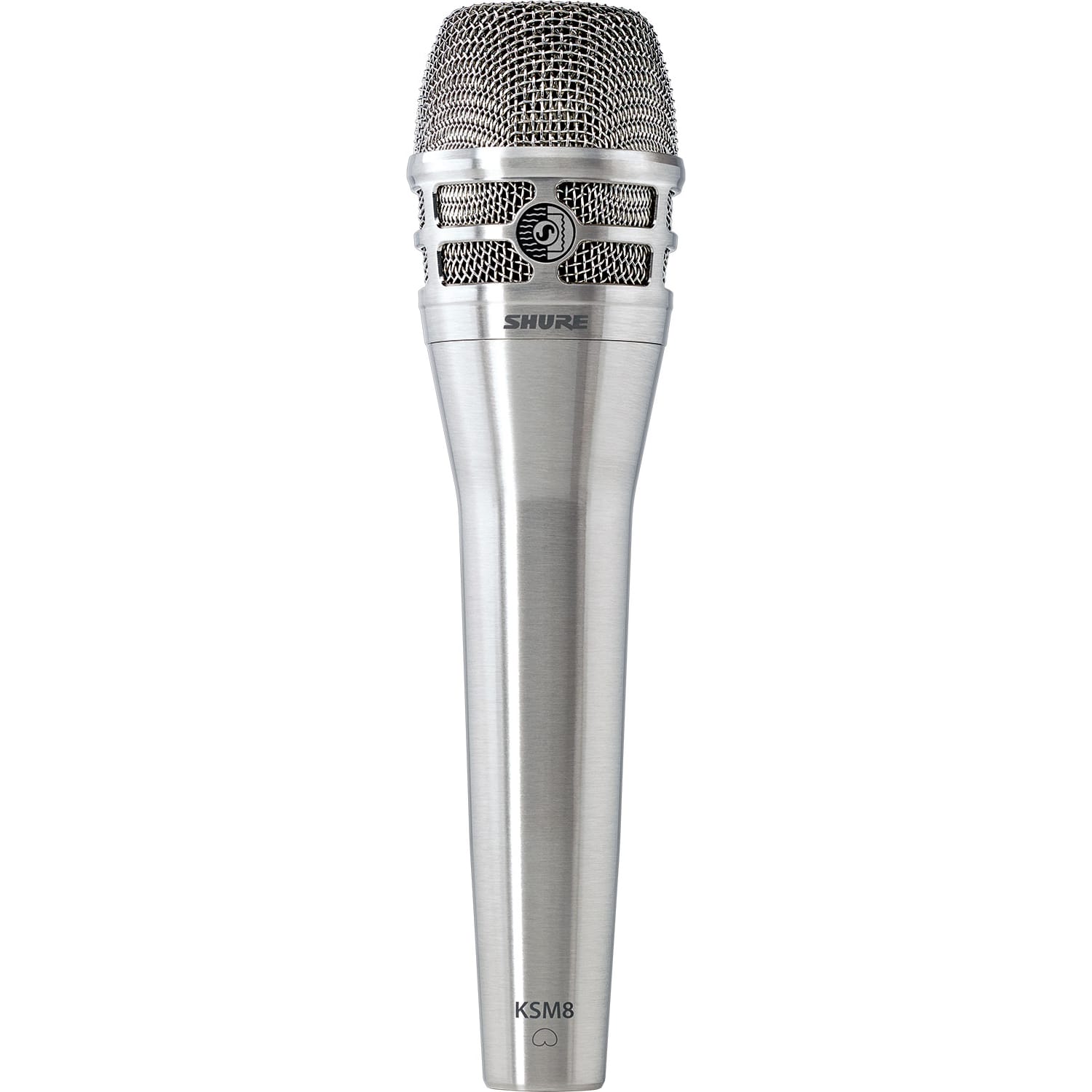 Shure KSM8 Dualdyne Dynamic Cardioid Handheld Vocal Microphone (Nickel)