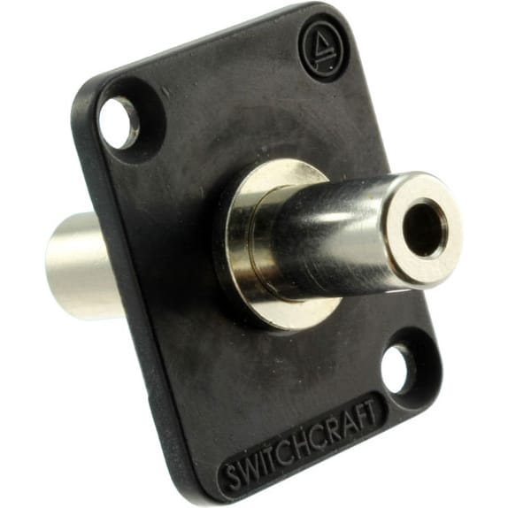 Switchcraft EH35MM2B 3.5mm Feed-Thru Jack (Black)