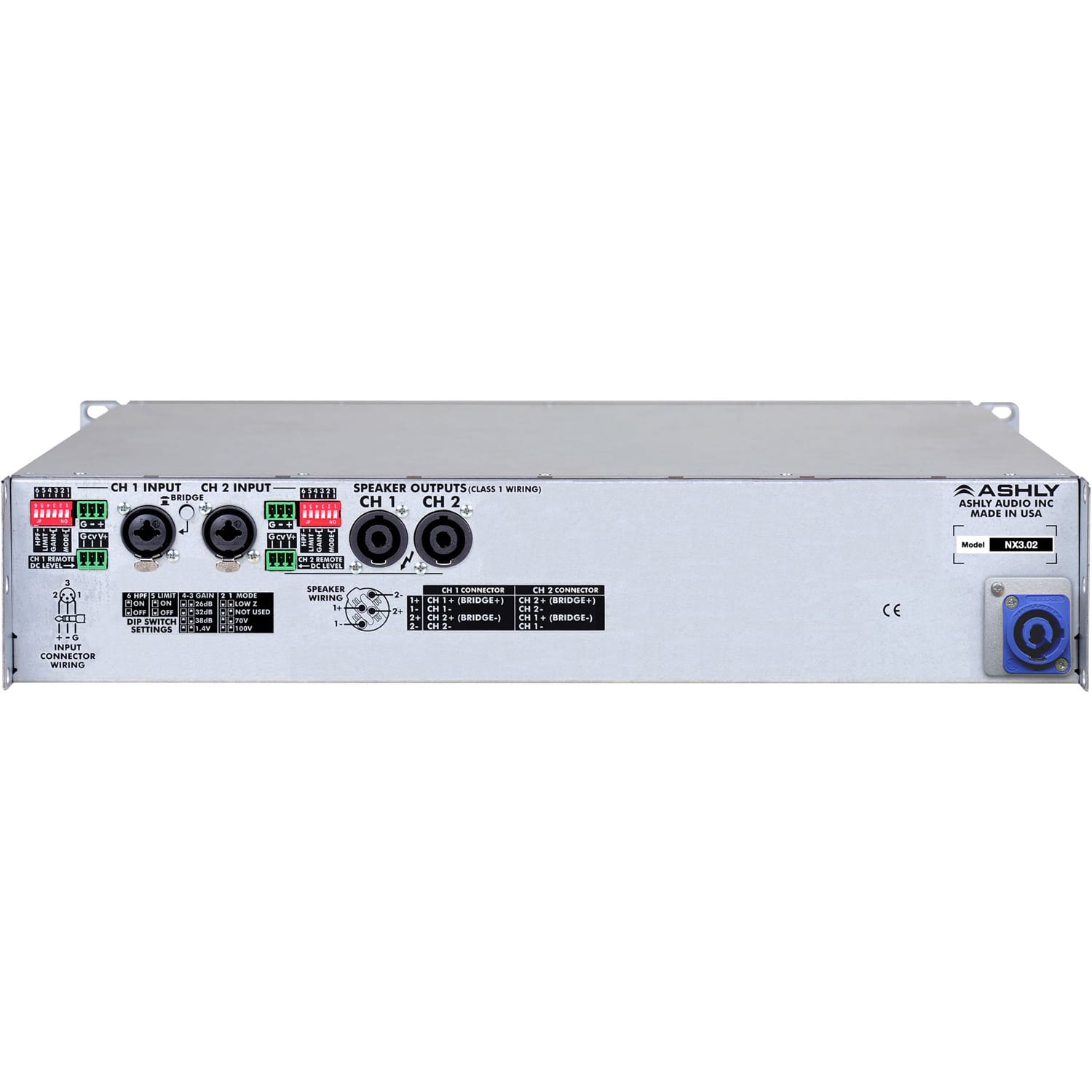 Ashly nX3.02 Network Multi-Mode Power Amplifier (2 x 3000W)