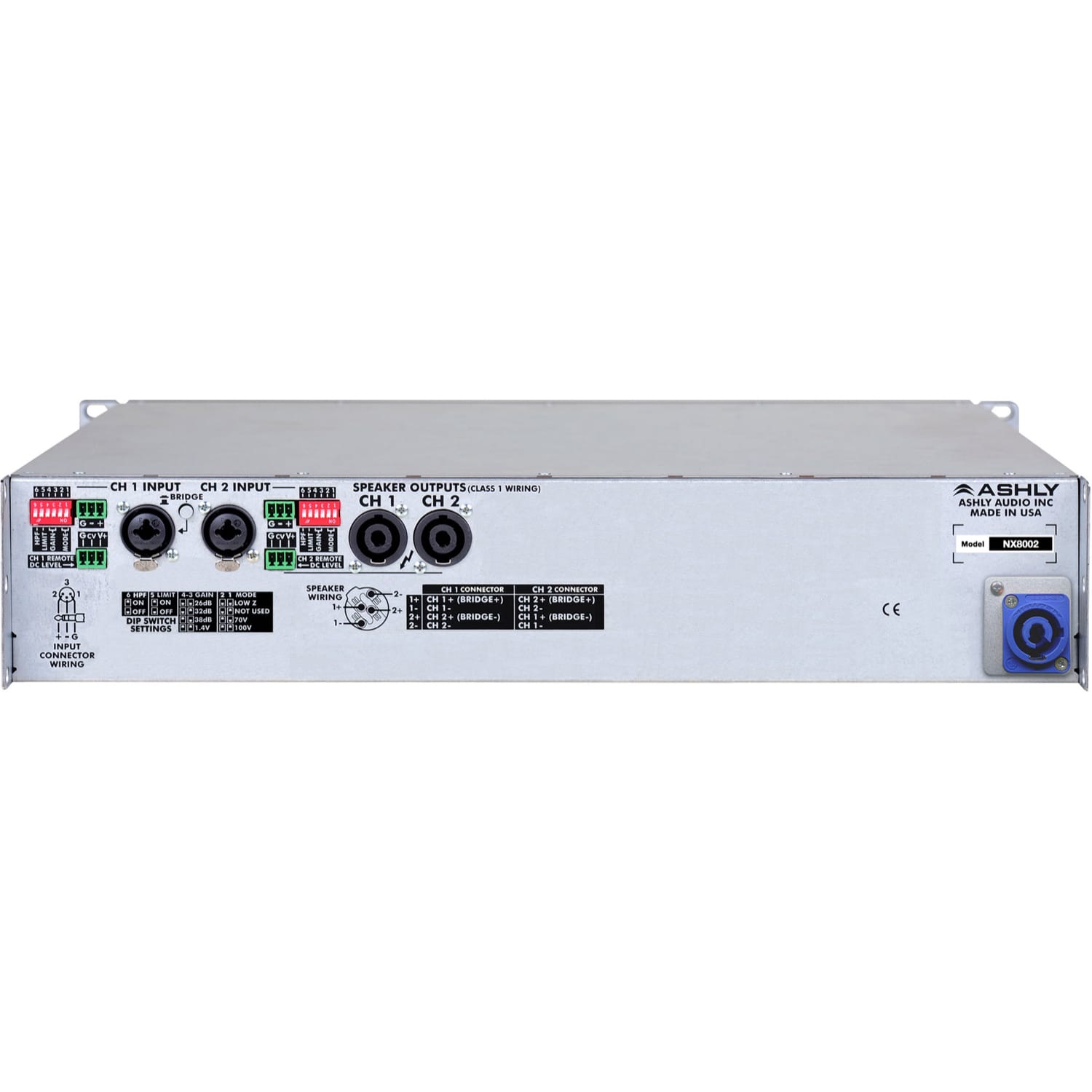 Ashly nX8002 Network Multi-Mode Power Amplifier (2 x 800W)