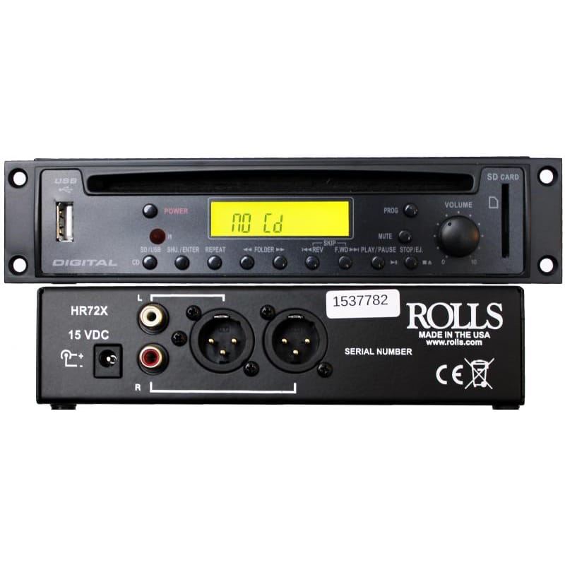 Rolls HR72X CD MP3 Player with XLR